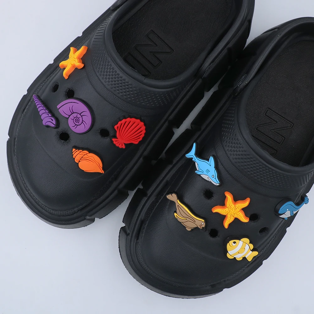 Cute Shoe Decoration Accessories Charms Pvc Cartoon Shell Shark Ornament Whale Starfish Conch Shoe Buckles Holiday Party Gift
Cute Shoe Decoration Accessories Charms Pvc Cartoon Shell Shark Ornament Whale Starfish Conch Shoe Buckles Holiday Party Gift