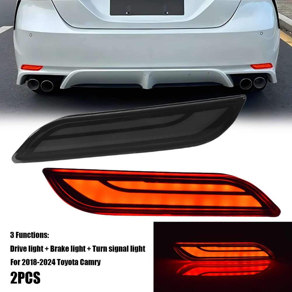 2PCS For Toyota Camry SE XSE 2018-2025 LED Rear Fog Lamp Car LED Bumper Light Brake Light Turn Signal Indicator Reflector
2PCS For Toyota Camry SE XSE 2018-2025 LED Rear Fog Lamp Car LED Bumper Light Brake Light Turn Signal Indicator Reflector