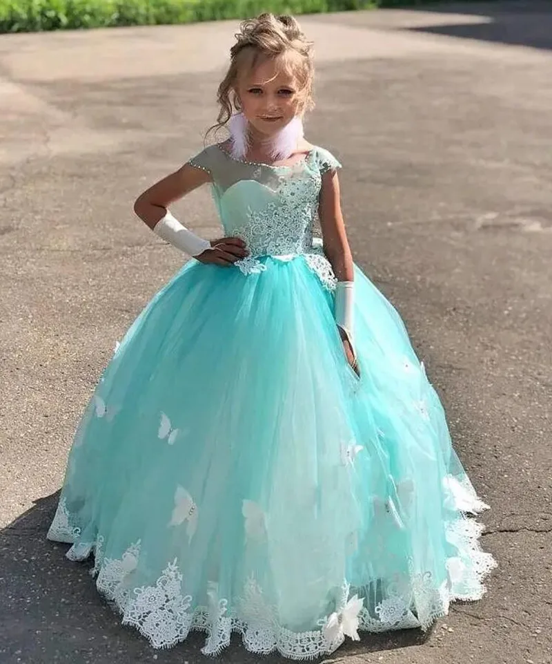 Princess Ball Gowns Flower Girls Dresses Handmade Butterfly Applique Kid First Communion Dress Birthday Party Gown Child1-14T
Princess Ball Gowns Flower Girls Dresses Handmade Butterfly Applique Kid First Communion Dress Birthday Party Gown Child1-14T