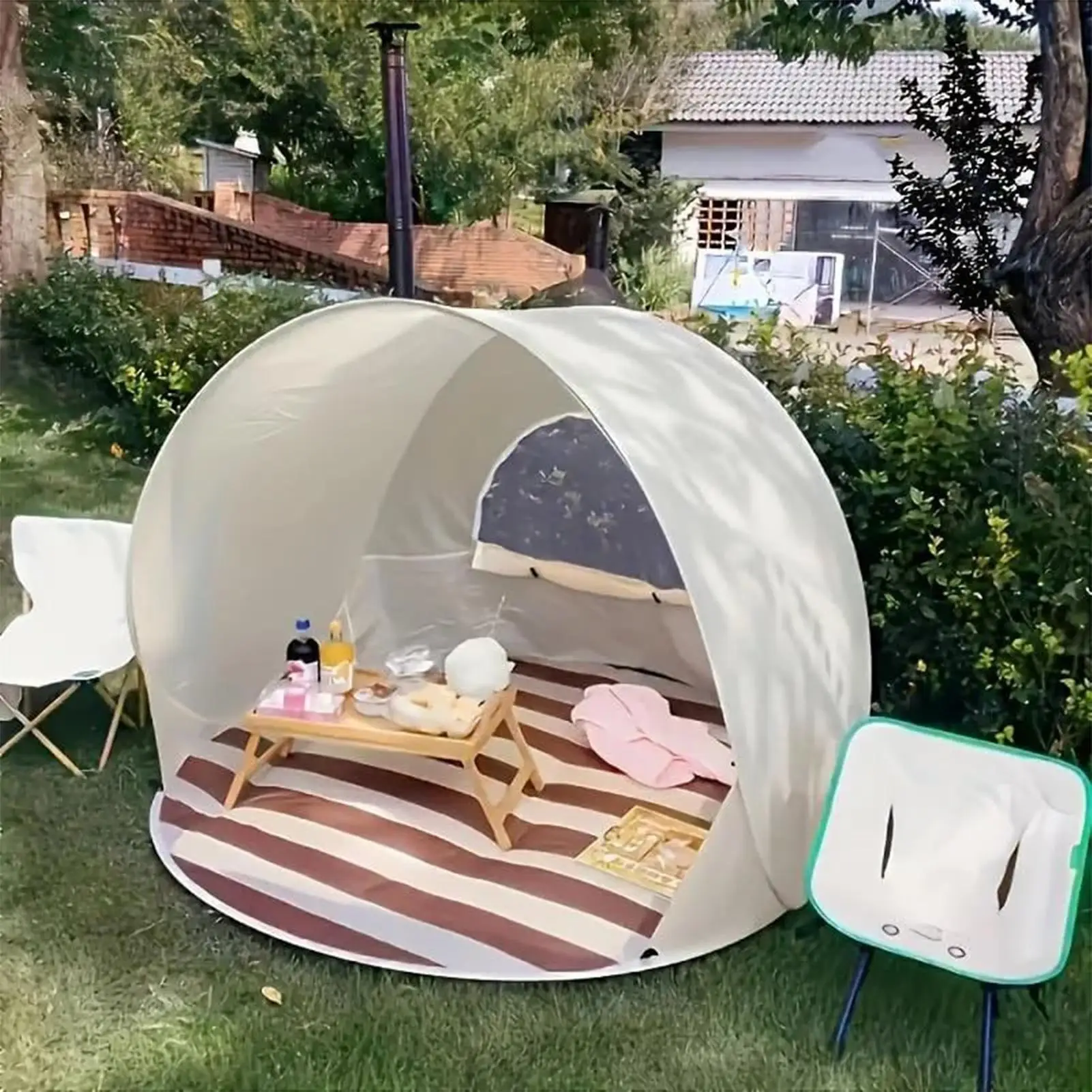Outdoor Portable Camping One Click Open 3-4 People Tent Large Space Sunshade Beach Sun Shelter Tent Reusable Garden Beach Tent
Outdoor Portable Camping One Click Open 3-4 People Tent Large Space Sunshade Beach Sun Shelter Tent Reusable Garden Beach Tent