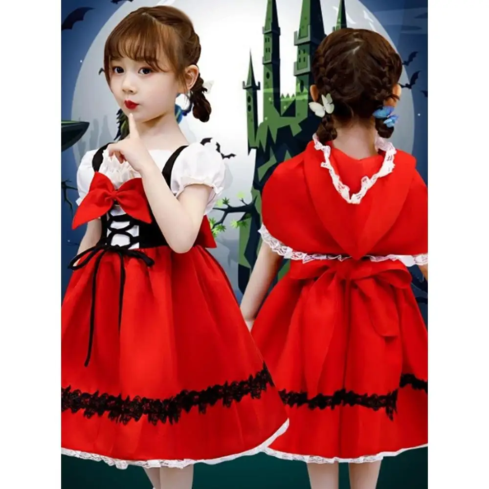 Princess Costume Stage Performance Outfit for Toddlers Little Red Riding Hood Halloween Role Play Girls Performance Clothes
Princess Costume Stage Performance Outfit for Toddlers Little Red Riding Hood Halloween Role Play Girls Performance Clothes