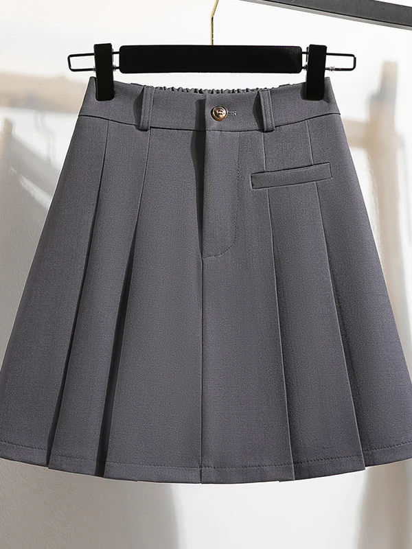 Deep Grey High Waist Suit Style Half-length Skirt A-line Skirt Breathable Comfortable Mid-aged Women's Commute Style
Deep Grey High Waist Suit Style Half-length Skirt A-line Skirt Breathable Comfortable Mid-aged Women's Commute Style