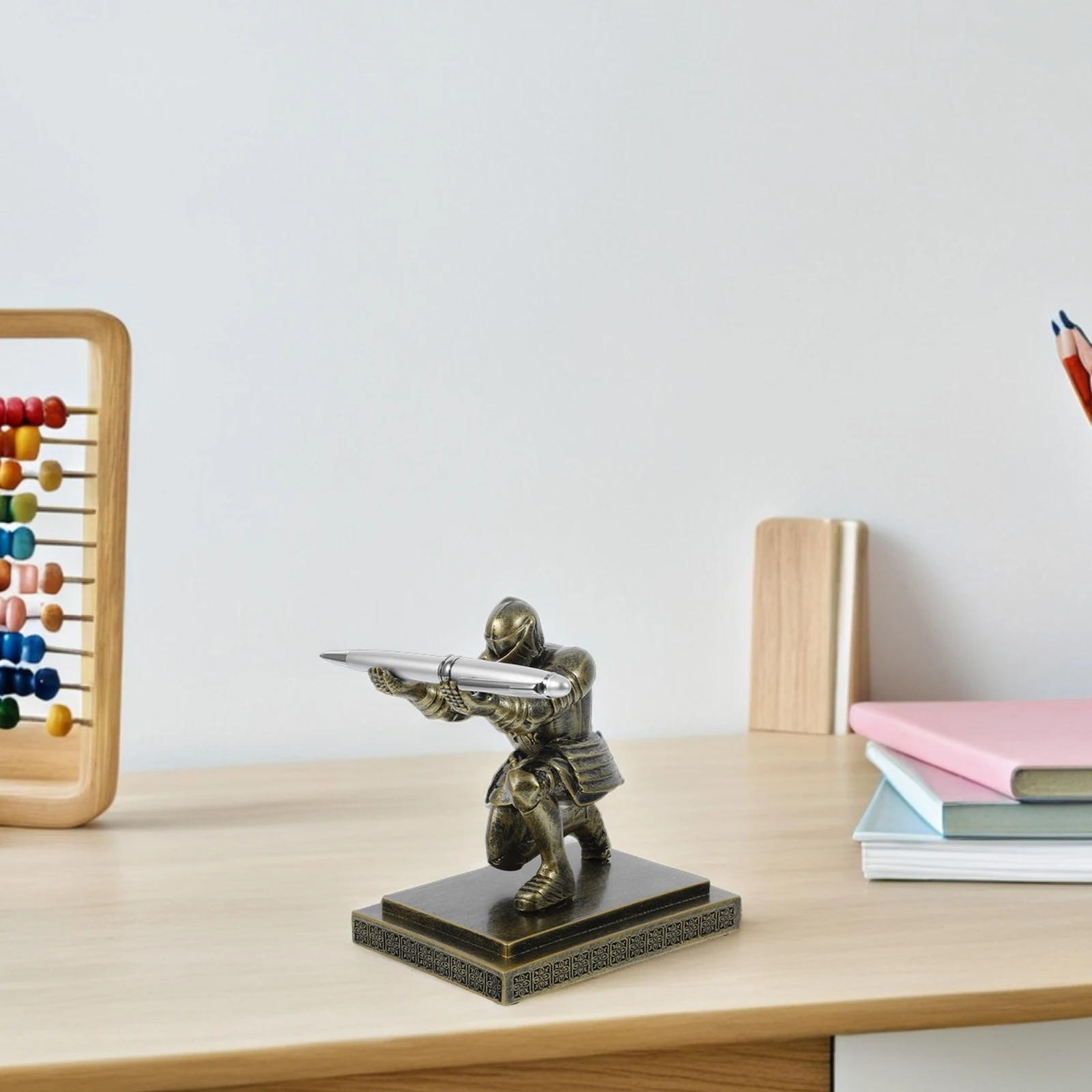 1 Unique Soldier Pen Holder Kneeling Knight Desk Organizer Metal Creative Stand For Pens Pencils Makeup Brushes Stable
1 Unique Soldier Pen Holder Kneeling Knight Desk Organizer Metal Creative Stand For Pens Pencils Makeup Brushes Stable