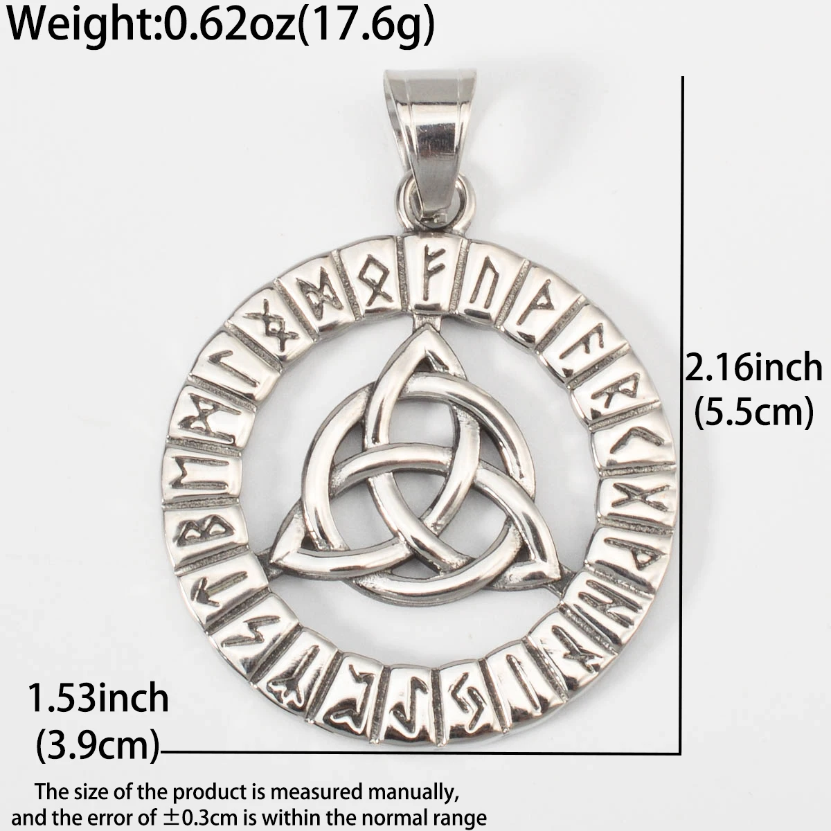 Ancient Norse Celtic Rune Stainless Steel Pendant Vintage Charms Viking Symbol Amulet Jewelry for Men Women Gift Idea
Ancient Norse Celtic Rune Stainless Steel Pendant Vintage Charms Viking Symbol Amulet Jewelry for Men Women Gift Idea