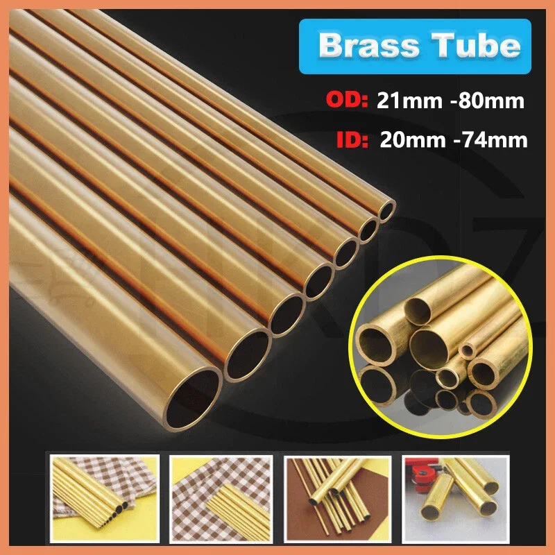 Brass Round Pipe OD 21mm -80mm Wall Thickness 0.5-3mm Brass Tube Length 500mm Straight Tubing Tube Thin-Walled Small Diameter
Brass Round Pipe OD 21mm -80mm Wall Thickness 0.5-3mm Brass Tube Length 500mm Straight Tubing Tube Thin-Walled Small Diameter