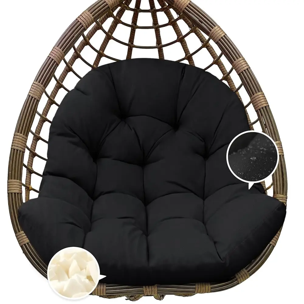 Egg Chair Cushion Replacement, Waterproof Outdoor Hanging Egg Chair Cushion Hammo Swing Chairs Cushions Pads, U-Shaped
Egg Chair Cushion Replacement, Waterproof Outdoor Hanging Egg Chair Cushion Hammo Swing Chairs Cushions Pads, U-Shaped