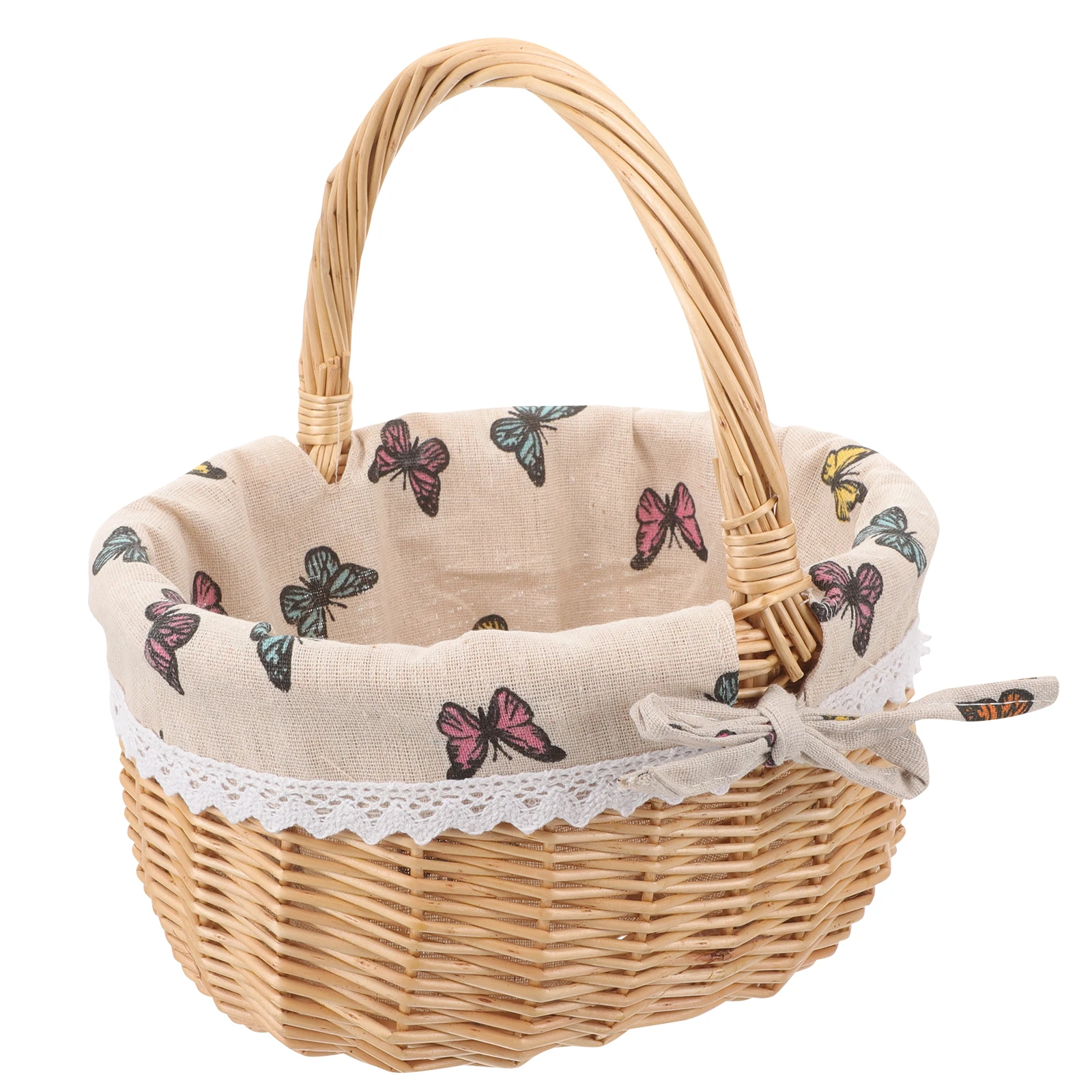 Woven Storage Basket Primary Color Butterfly Cloth Small Size Home Decor ganizer Picnic Fruit Vegetable Bread Food Key Wallet
Woven Storage Basket Primary Color Butterfly Cloth Small Size Home Decor ganizer Picnic Fruit Vegetable Bread Food Key Wallet