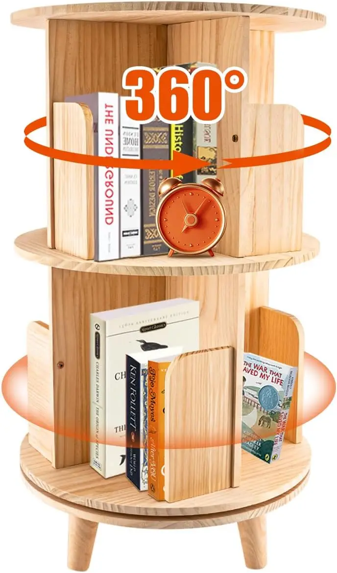 2 Tier Rotating Bookshelf - 360 Display Floor Standing Bookcase Storage Ra For Kids & Adults Spinning Bookshelf Tower Book Ra
2 Tier Rotating Bookshelf - 360 Display Floor Standing Bookcase Storage Ra For Kids & Adults Spinning Bookshelf Tower Book Ra
