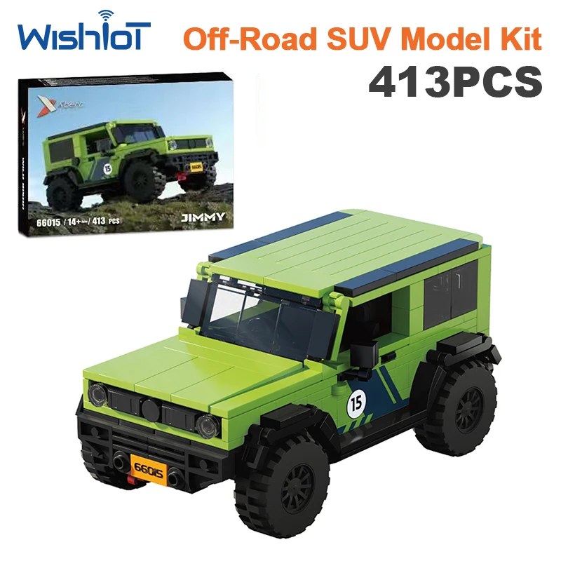 66015 Jimmy Model 413pcs Building Block Set SUV Series Small Granule Building Block Car Assembly Models DIY Toys Christmas Gifts
66015 Jimmy Model 413pcs Building Block Set SUV Series Small Granule Building Block Car Assembly Models DIY Toys Christmas Gifts