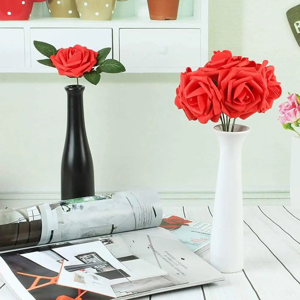 25 шт. реалистичные искусственные цветы из пенопласта с стеблими цветочные композиции искусственные розы в штучной упаковке настоящие розы для свадьбы
25 шт. реалистичные искусственные цветы из пенопласта с стеблими цветочные композиции искусственные розы в штучной упаковке настоящие розы для свадьбы