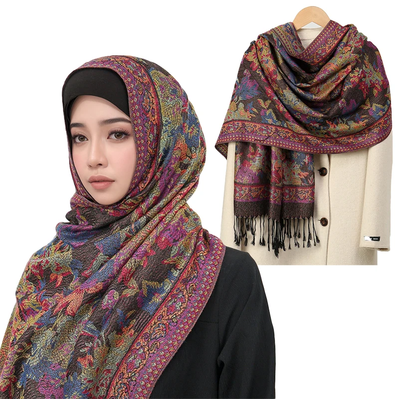 Women Paisley Scarf Cashmere Feeling Pashmina Shawls for Women Tassel Hijab Head Wrap Femme Winter Scarves Foulard Bufanda 2025
Women Paisley Scarf Cashmere Feeling Pashmina Shawls for Women Tassel Hijab Head Wrap Femme Winter Scarves Foulard Bufanda 2025