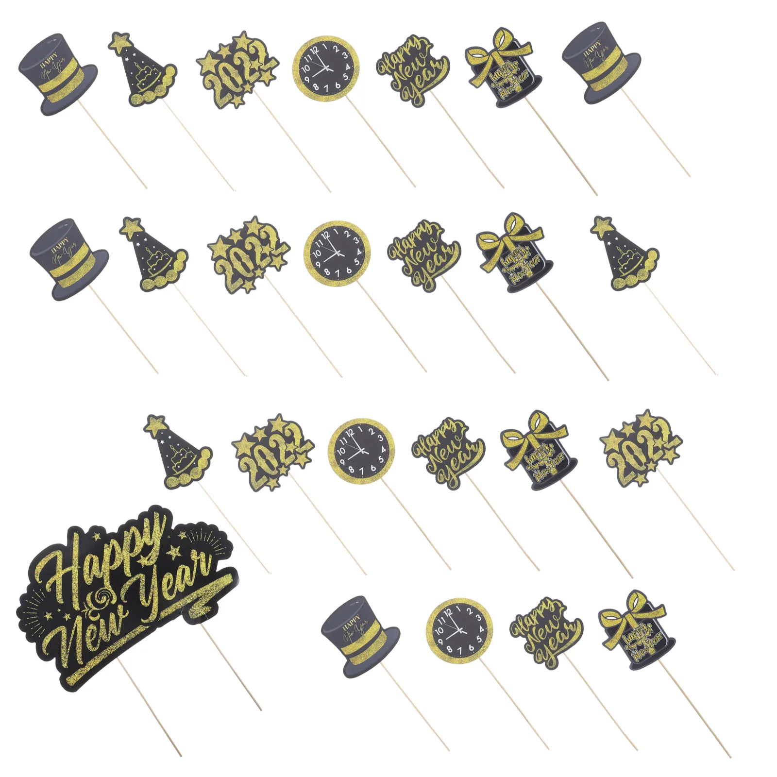 25 Pcs New Year Cake Topper Paper Decorations Christmas Supplies 2022 Party Gifts Safe Cake Accessories
25 Pcs New Year Cake Topper Paper Decorations Christmas Supplies 2022 Party Gifts Safe Cake Accessories