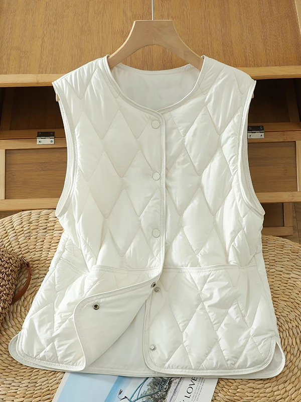 Slimming Pure Color Warm Vest Women's Loose Fit Inner Wear Autumn Winter New Arrival Faionable Outerwear Cotton Jaet
Slimming Pure Color Warm Vest Women's Loose Fit Inner Wear Autumn Winter New Arrival Faionable Outerwear Cotton Jaet