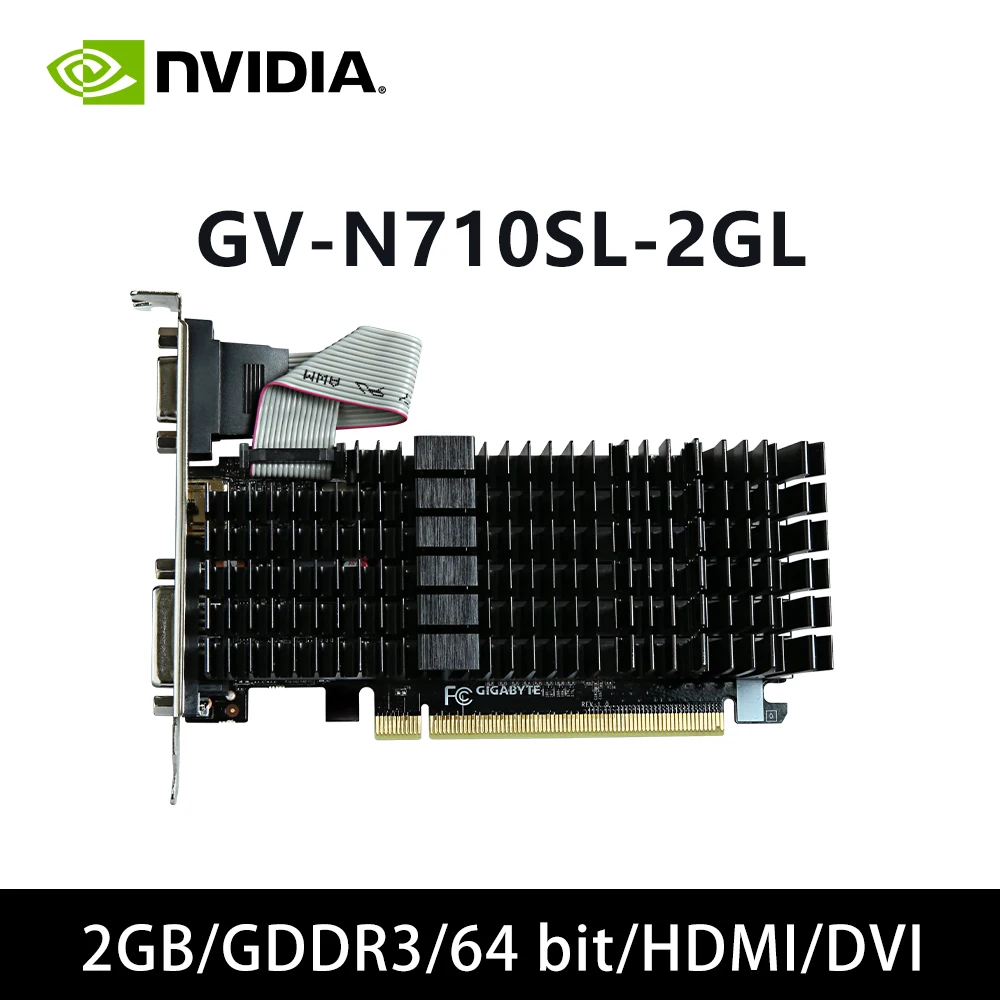 nvidia GV-N710SL-2GL GPU 2GB GDDR3 64 bit graphics card support PCI-E 2.0 HDMI DVI for Desktop PC
nvidia GV-N710SL-2GL GPU 2GB GDDR3 64 bit graphics card support PCI-E 2.0 HDMI DVI for Desktop PC