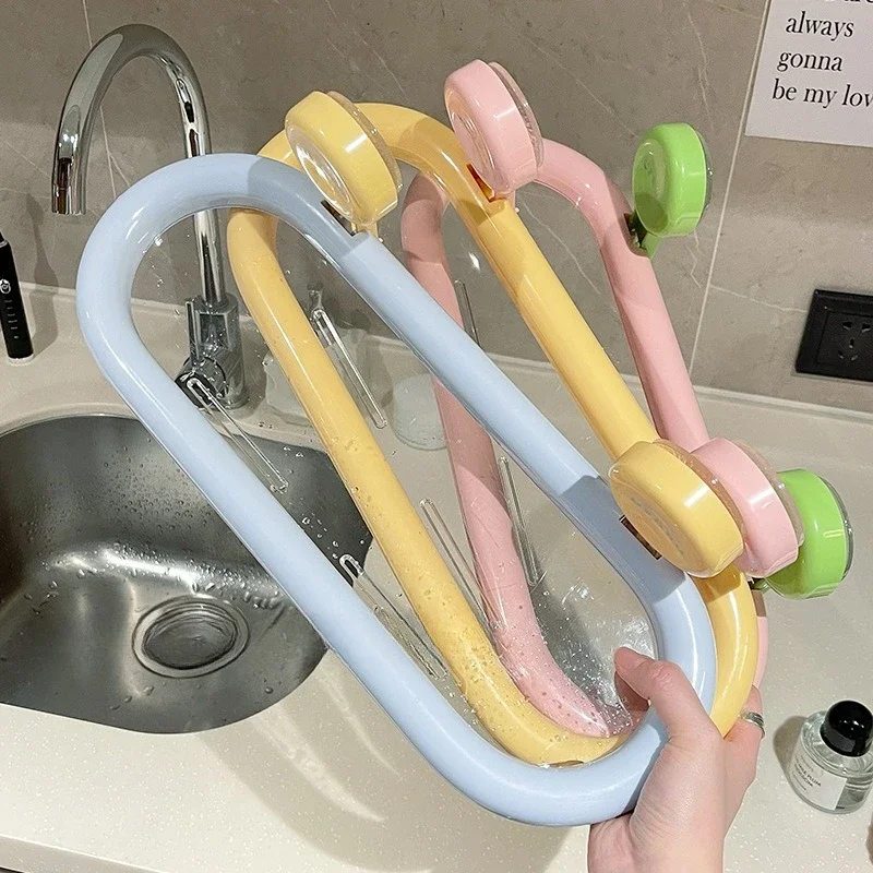 No-Perforation Suction Cup Oval Bathroom Shelf Wall-Mounted Storage Shower Gel Hand Sanitizer Unique Dopamine Design Cup Holder
No-Perforation Suction Cup Oval Bathroom Shelf Wall-Mounted Storage Shower Gel Hand Sanitizer Unique Dopamine Design Cup Holder