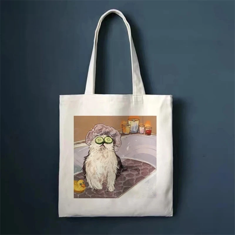 Cat Thinking Shoulder Bag Downtime Cat Emoji Bag Shoulder Bag Women's Daily Shopping Bag Portable Foldable Tote Bag
Cat Thinking Shoulder Bag Downtime Cat Emoji Bag Shoulder Bag Women's Daily Shopping Bag Portable Foldable Tote Bag