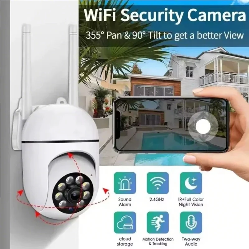 A7 IP Camera Smart Outdoor Home Security WIFI CCTV Surveillance with Color Night Vision Wireless HD 2-Way Audio Camera TF Card
A7 IP Camera Smart Outdoor Home Security WIFI CCTV Surveillance with Color Night Vision Wireless HD 2-Way Audio Camera TF Card
