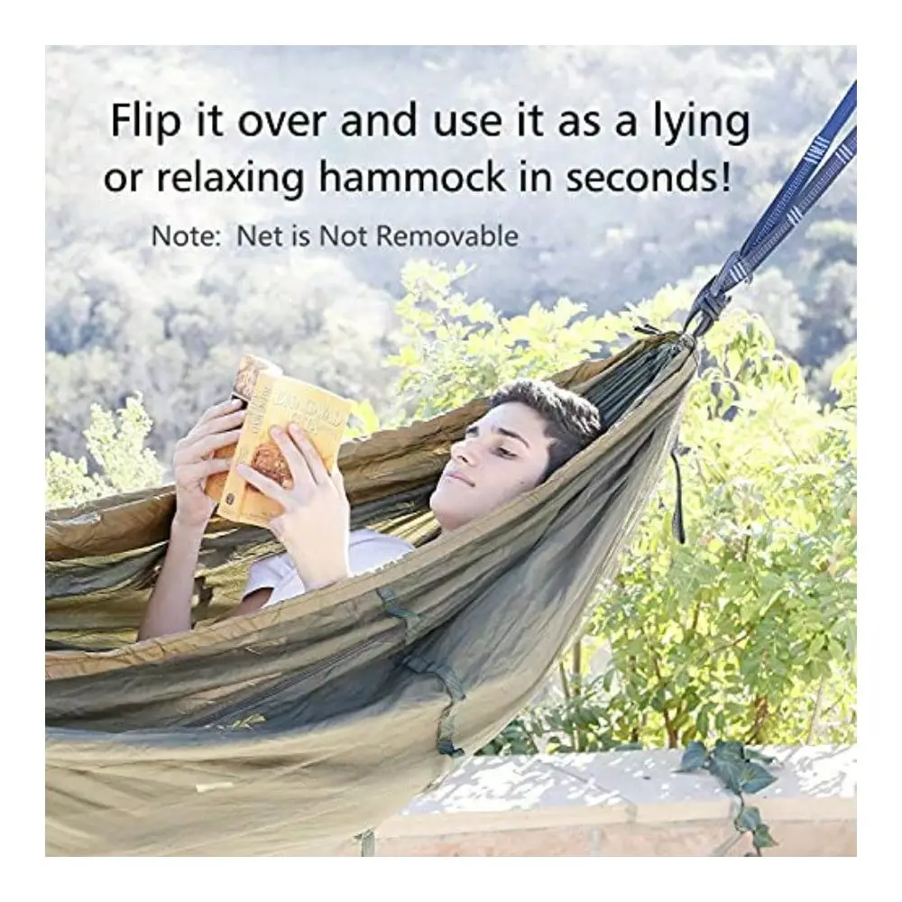 Hammock, Portable Single And Double Hammock With Net, 2 Person Hammock Tent With 2 10ft Straps, Best For Outdoor Hiking Surviva
Hammock, Portable Single And Double Hammock With Net, 2 Person Hammock Tent With 2 10ft Straps, Best For Outdoor Hiking Surviva