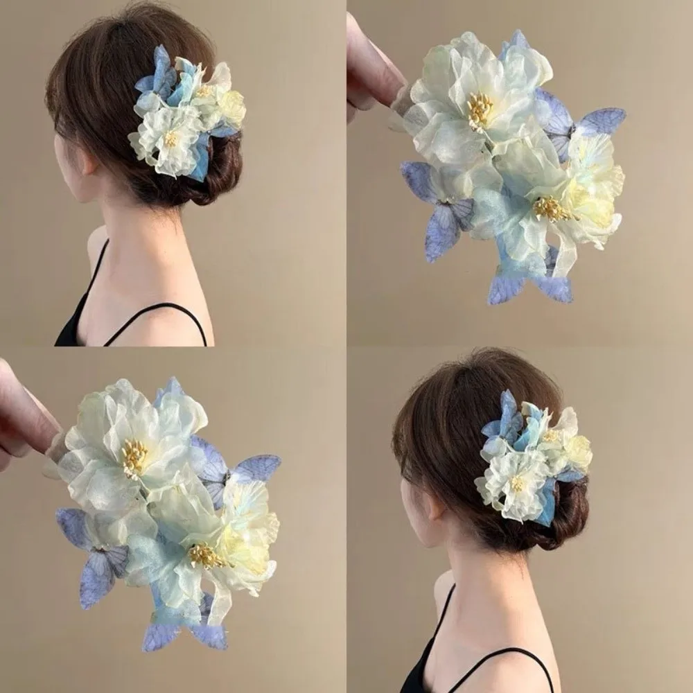 Blue Butterfly Flower Hairpin Simulation Flower Large Hanfu Hair Accessories Headdress Ancient Style Chinese Style Hair Clip
Blue Butterfly Flower Hairpin Simulation Flower Large Hanfu Hair Accessories Headdress Ancient Style Chinese Style Hair Clip