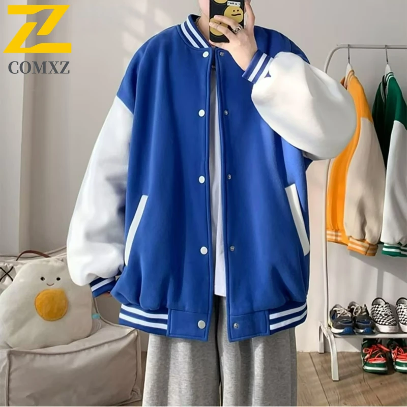 COMXZ 2025 Mens Baseball Jacket New Fashion Loose Fit Camping Jackets Casual Hiking Daily Style Spring Autumn Men Clothing
COMXZ 2025 Mens Baseball Jacket New Fashion Loose Fit Camping Jackets Casual Hiking Daily Style Spring Autumn Men Clothing