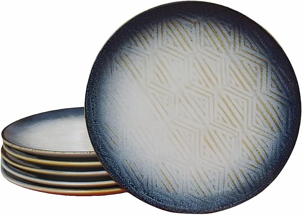 10.5" Stoneware Dinner Plates with Reactive Glaze Finish, Dishwasher Microwave Oven Safe, Ceramic and Round, Perfect for Salad,
10.5" Stoneware Dinner Plates with Reactive Glaze Finish, Dishwasher Microwave Oven Safe, Ceramic and Round, Perfect for Salad,