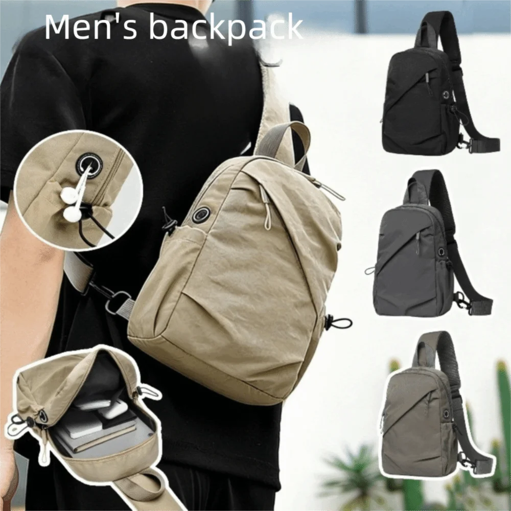 Fashion Cloth Men Chest Bag Solid Color Lightweight Phone Bag Minimalist Crossbody Shoulder Bag Sports
Fashion Cloth Men Chest Bag Solid Color Lightweight Phone Bag Minimalist Crossbody Shoulder Bag Sports