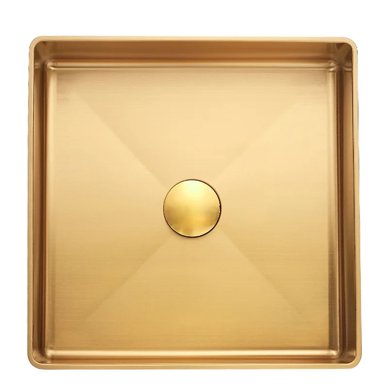 304 stainless steel gold upper basin single basin bar bathroom wash basin light luxury
304 stainless steel gold upper basin single basin bar bathroom wash basin light luxury