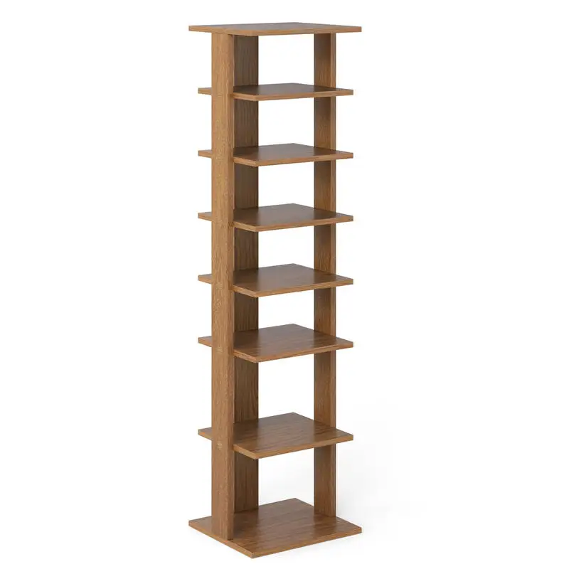 7-Tiers Vertical Wooden Space Saving Shoe Rack for Front Door-Natural
7-Tiers Vertical Wooden Space Saving Shoe Rack for Front Door-Natural