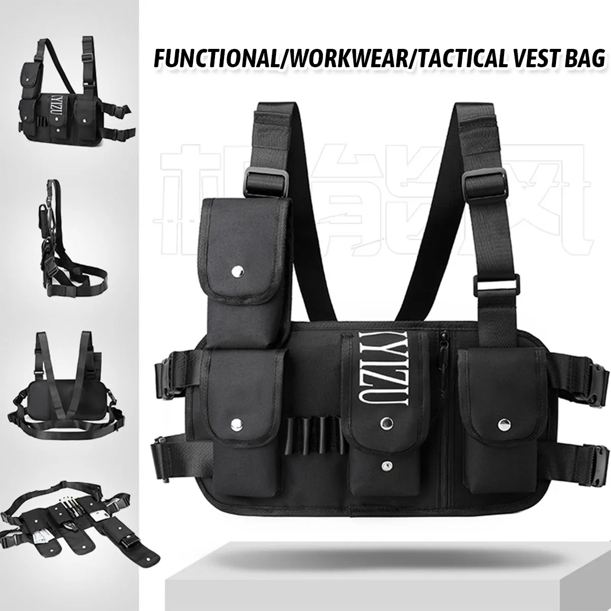 Multifunctional Tactical Waist Bag Multi-Pocket Man's Vest Pack Portable Tool Bag for Outdoor Hunting Airsoft Shooting Riding
Multifunctional Tactical Waist Bag Multi-Pocket Man's Vest Pack Portable Tool Bag for Outdoor Hunting Airsoft Shooting Riding