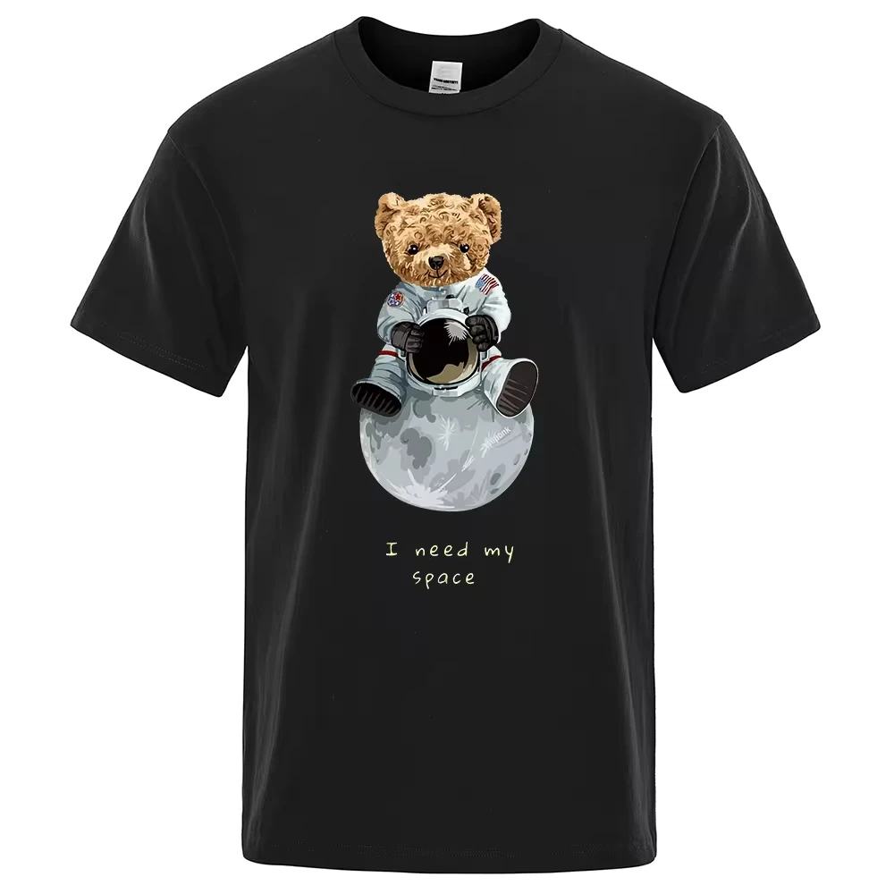 Ted Bear Imitates American Astronaut Men T-Shirts Loose Simplicity Cotton Comfortable T-Shirt Oversized Casual Tops Streetwear
Ted Bear Imitates American Astronaut Men T-Shirts Loose Simplicity Cotton Comfortable T-Shirt Oversized Casual Tops Streetwear