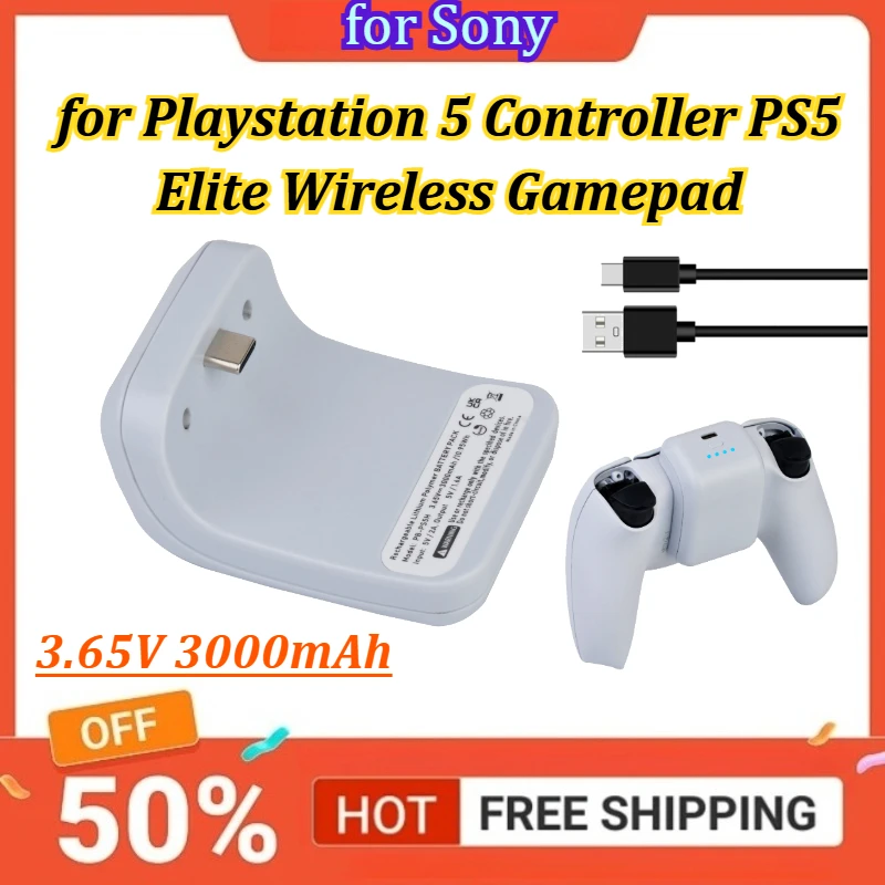 Аккумулятор-клипса 3.65V 3000mAh для геймпада Sony PlayStation 5 PS5 Elite Wireless
Аккумулятор-клипса 3.65V 3000mAh для геймпада Sony PlayStation 5 PS5 Elite Wireless