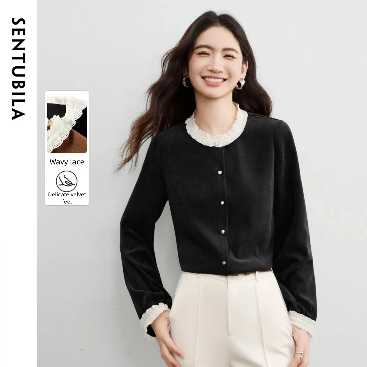 SENTUBILA Solid Shirt For Woman 2025 Autumn O-neck Single Breasted Long Sleeve Shirt Casual Office Work Blouses Tops 153CJ3052
SENTUBILA Solid Shirt For Woman 2025 Autumn O-neck Single Breasted Long Sleeve Shirt Casual Office Work Blouses Tops 153CJ3052