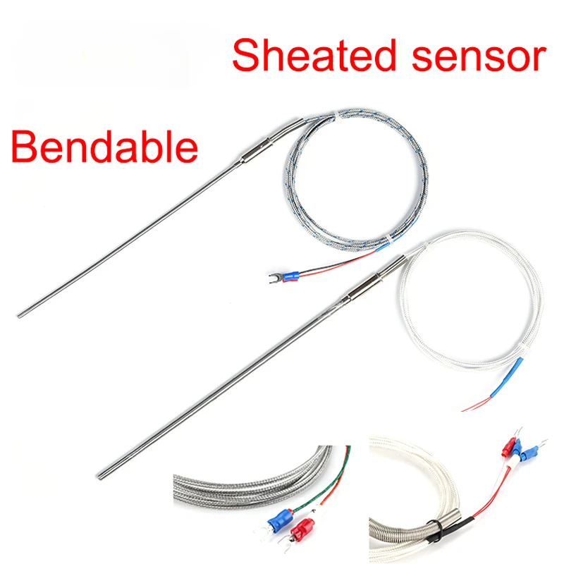 Sheathed Thermocouple Temperature Sensor with 50-200mm Probe and 2m Cable
Sheathed Thermocouple Temperature Sensor with 50-200mm Probe and 2m Cable