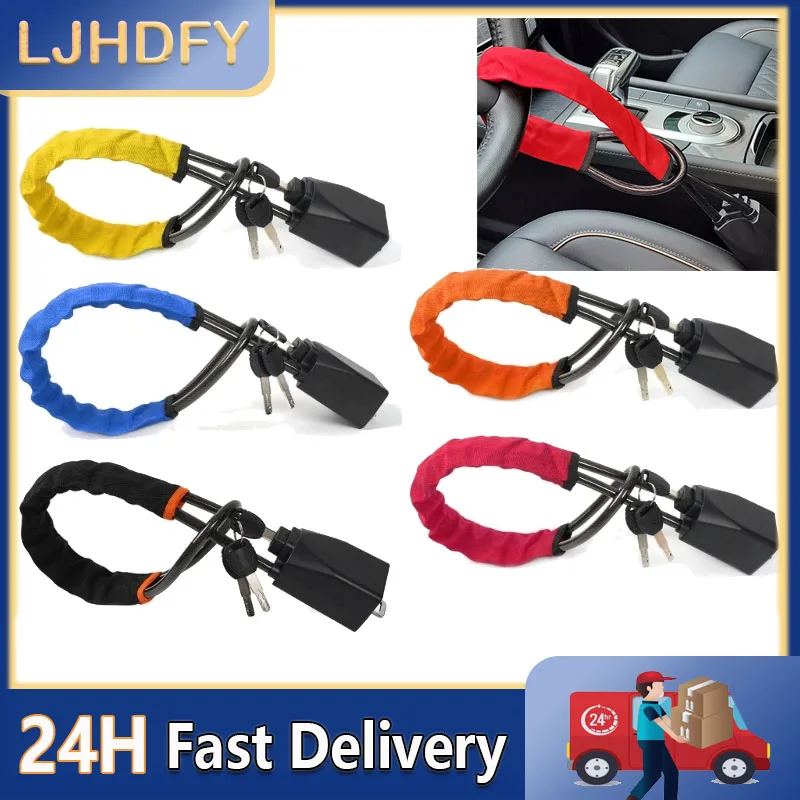 Car Steering Wheel Lock With Seat Belt Buckles Sturdy Lock Theft Prevention Anti Device Lock For Truck SUV Van RV
Car Steering Wheel Lock With Seat Belt Buckles Sturdy Lock Theft Prevention Anti Device Lock For Truck SUV Van RV