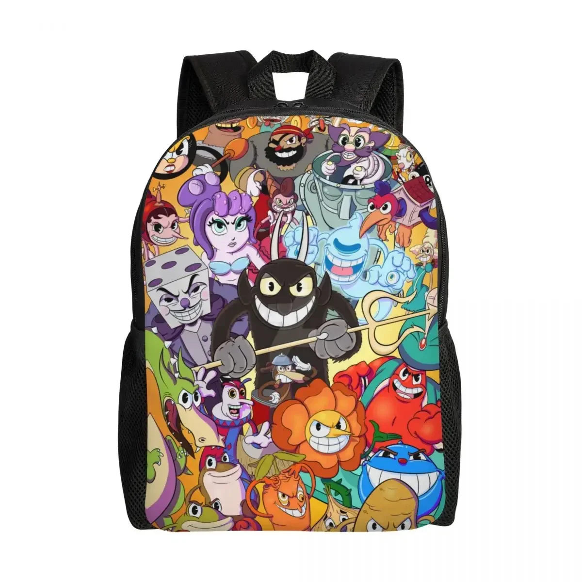 Custom Hot Game Cartoon Cuphead Mugman Backpacks Men Women Fashion Bookbag for College School Bags 
Custom Hot Game Cartoon Cuphead Mugman Backpacks Men Women Fashion Bookbag for College School Bags