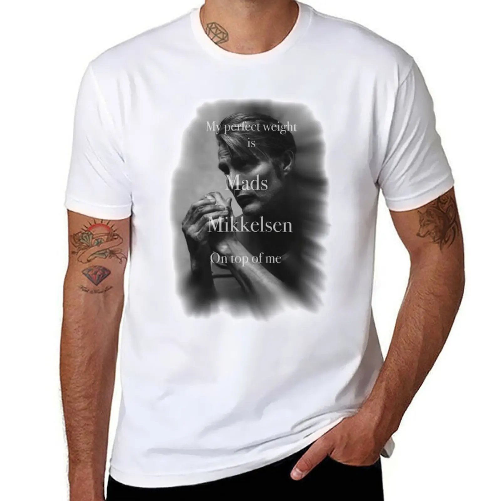 My Perfect Weight Is Mads Mikkelsen On Top Of Me T-Shirt t shirts for man cotton funny anime t shirts for man T-Shirt
My Perfect Weight Is Mads Mikkelsen On Top Of Me T-Shirt t shirts for man cotton funny anime t shirts for man T-Shirt