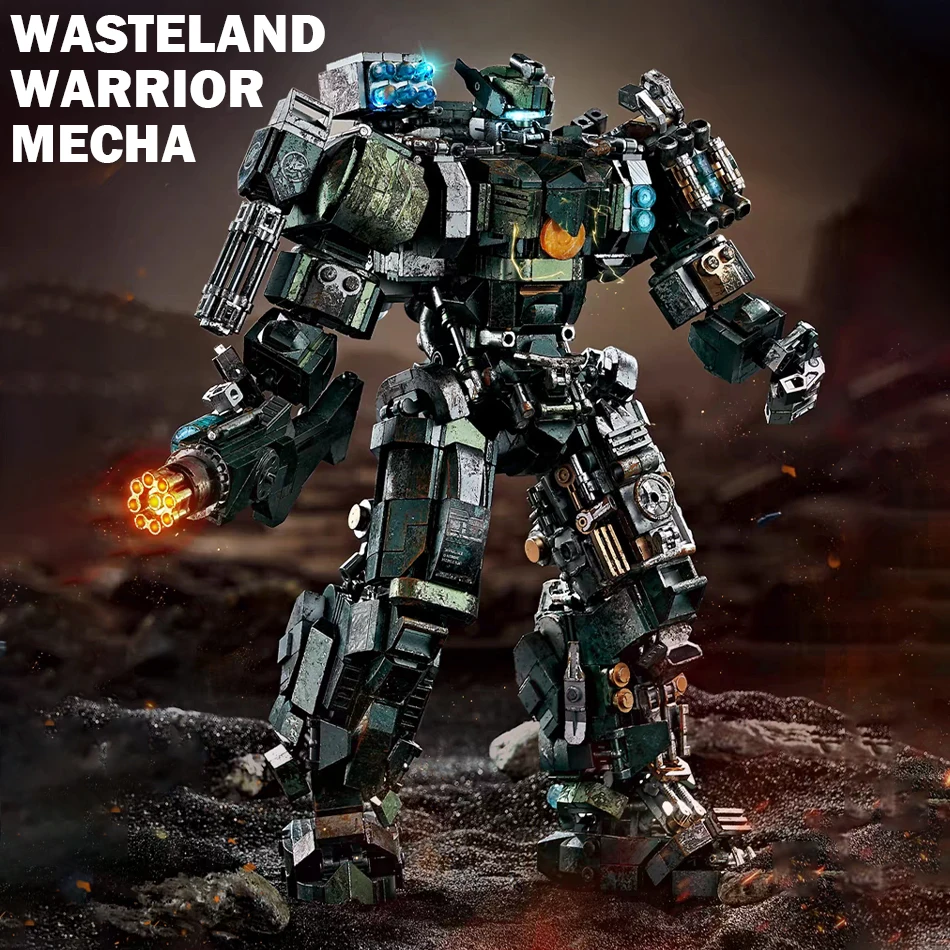 MOC Technical Wasteland Style Warrior Mecha Building Blocks Mechanical Armor Robot Figures Bricks Toy Ornaments Kids Adults Gift
MOC Technical Wasteland Style Warrior Mecha Building Blocks Mechanical Armor Robot Figures Bricks Toy Ornaments Kids Adults Gift