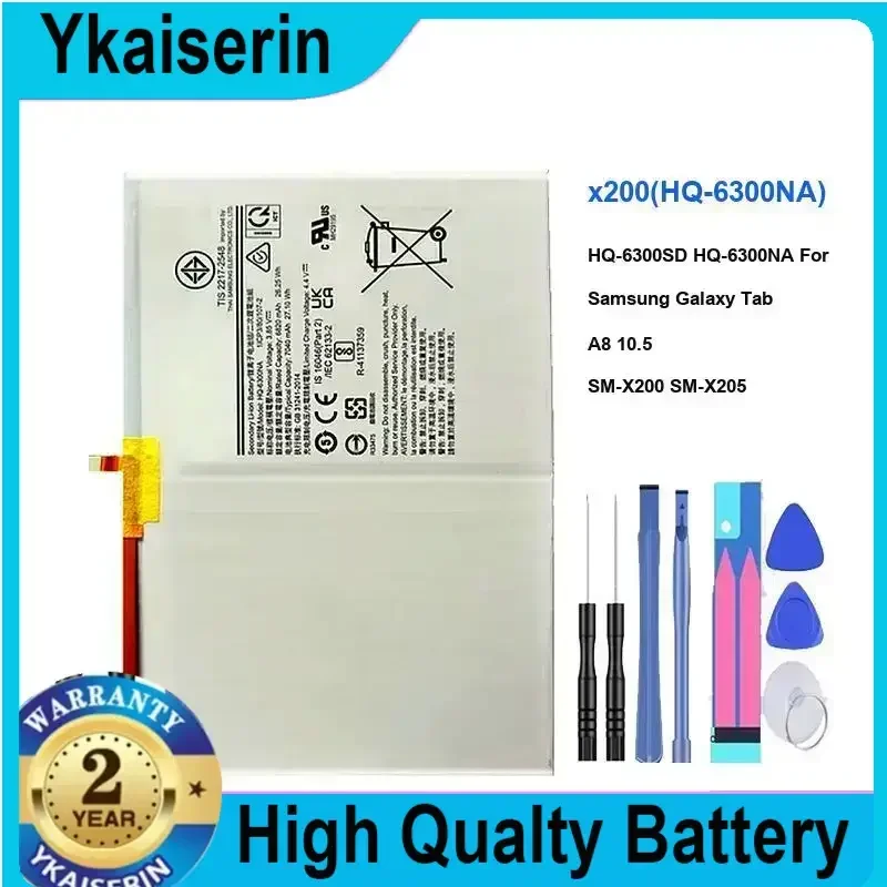 HQ-6300SD/HQ-6300NA 7040 мАч Сменный аккумулятор для планшета Samsung Galaxy Tab A8 10,5 SM-X200 SM-X205 Гарантия + трек
HQ-6300SD/HQ-6300NA 7040 мАч Сменный аккумулятор для планшета Samsung Galaxy Tab A8 10,5 SM-X200 SM-X205 Гарантия + трек