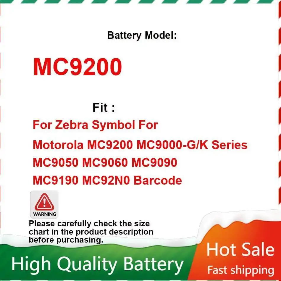 Для Zebra символ Motorola MC9200 MC9000-G K серии MC9050 MC9060 MC9090 MC9190 MC92N0 штрих-код 2200 мАч аккумулятор для быстрой зарядки
Для Zebra символ Motorola MC9200 MC9000-G K серии MC9050 MC9060 MC9090 MC9190 MC92N0 штрих-код 2200 мАч аккумулятор для быстрой зарядки