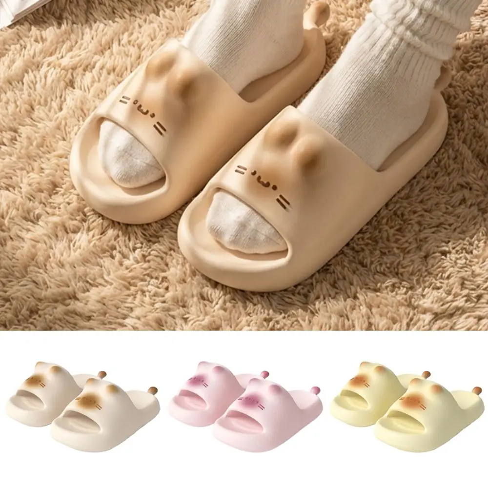 Fashion Thick Bottom Cat Slippers Soft Sole Non Slip Beach Shoes Solid Color EVA Bathroom Home Slippers For Couples and Women
Fashion Thick Bottom Cat Slippers Soft Sole Non Slip Beach Shoes Solid Color EVA Bathroom Home Slippers For Couples and Women
