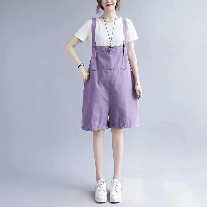 Solid Jumpsuits for Women 2026 Summer Loose Shorts Casual Playsuits Five-point Wide Leg Pants One Piece Outfit Women Clothing
Solid Jumpsuits for Women 2026 Summer Loose Shorts Casual Playsuits Five-point Wide Leg Pants One Piece Outfit Women Clothing