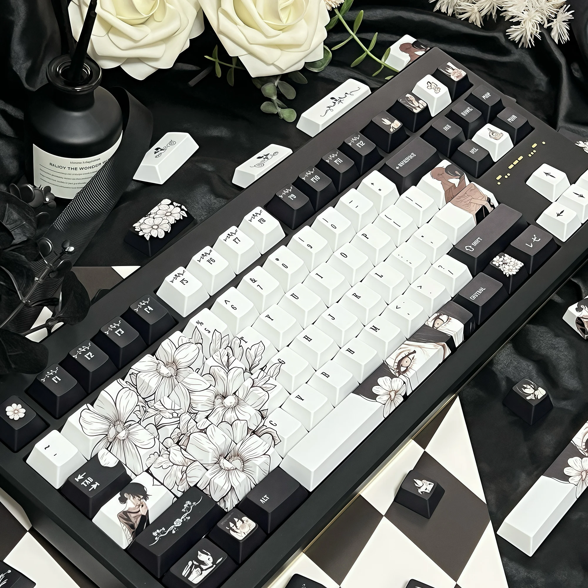 Reze Anime Theme Keycaps Set 143key PBT Sublimation Keyboard Caps Cherry Profile Keycaps for Mechanical Keyboard Accessories
Reze Anime Theme Keycaps Set 143key PBT Sublimation Keyboard Caps Cherry Profile Keycaps for Mechanical Keyboard Accessories