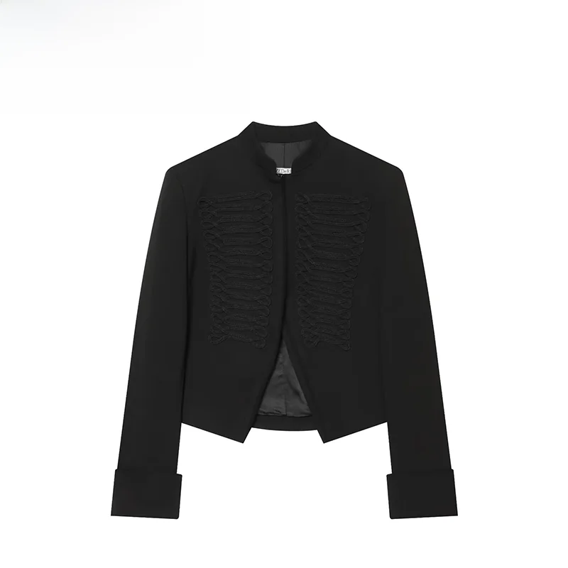 Fashionable ZR Women's Suit Jacket Summer New Style Knot Buckle Versatile Polyester Long Sleeve Standard Fit Ladies Coat
Fashionable ZR Women's Suit Jacket Summer New Style Knot Buckle Versatile Polyester Long Sleeve Standard Fit Ladies Coat