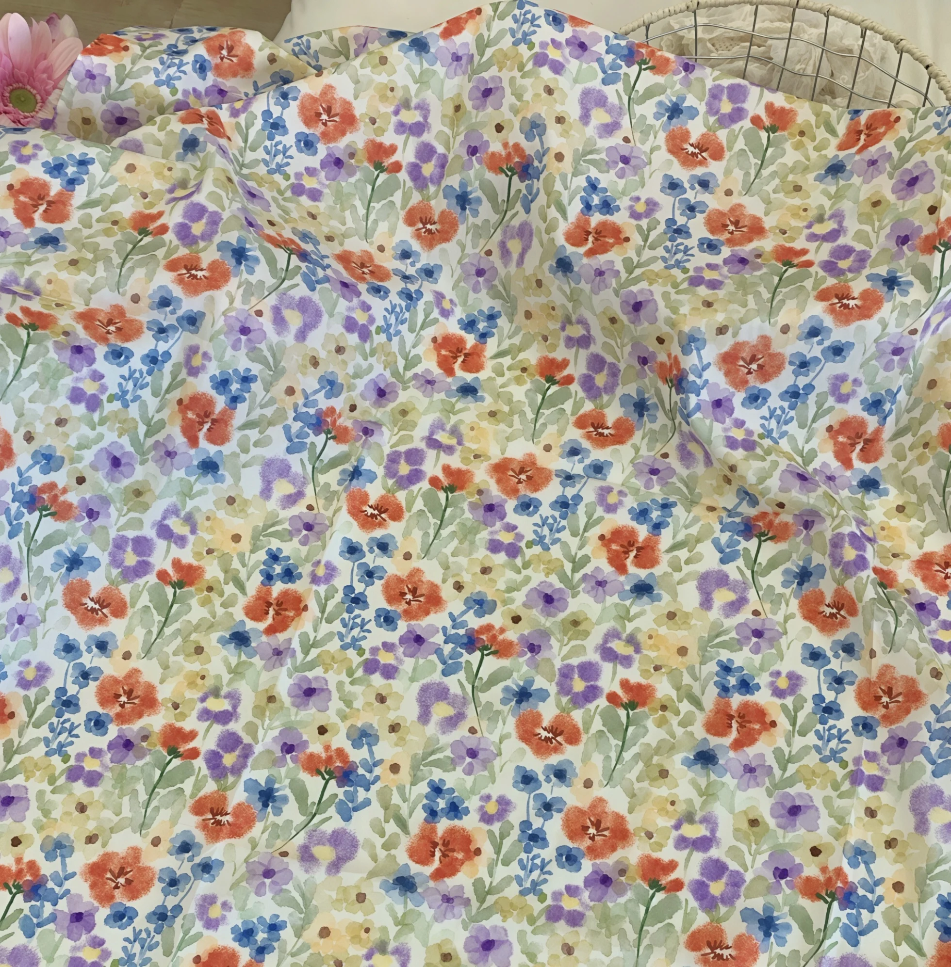 Watercolor Floral Print Cotton Fabric Pastel Flower Pattern Textile for DIY Sewing Dressmaking Home Decor Craft Projects
Watercolor Floral Print Cotton Fabric Pastel Flower Pattern Textile for DIY Sewing Dressmaking Home Decor Craft Projects