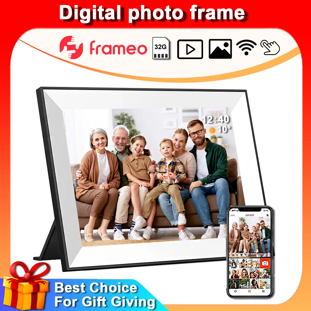 10.1 Inch Touch Screen Digital Picture Frame WIFI Video Frame Digital Photoframe Built-in 32GB Storage for Photos Video Frameo
10.1 Inch Touch Screen Digital Picture Frame WIFI Video Frame Digital Photoframe Built-in 32GB Storage for Photos Video Frameo