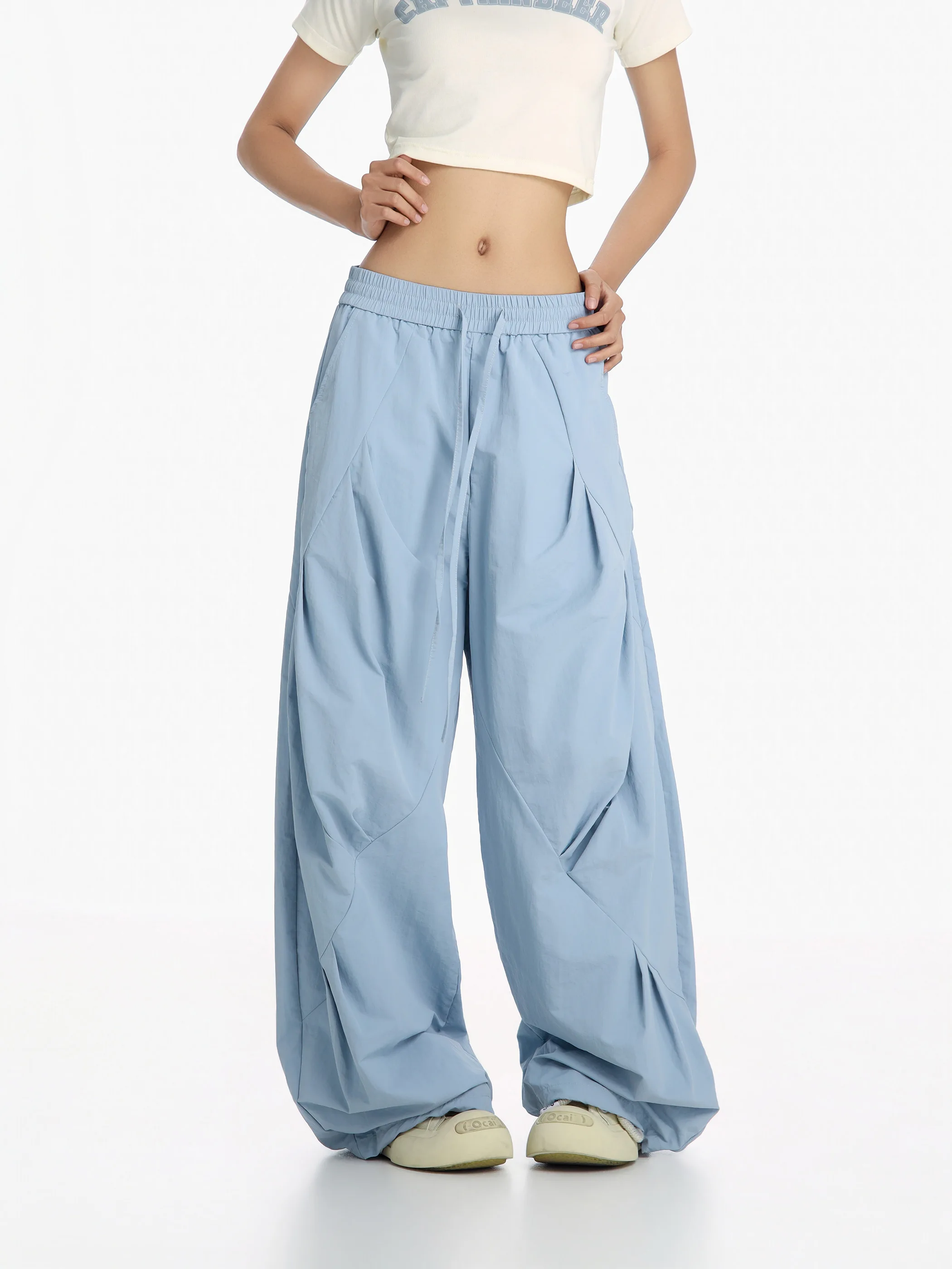 Retro Americanbeer Captain Summer Thin Loose Wide Leg Casual Pants Women's Folded Soldier Pants Casual Loose Fit Trousers
Retro Americanbeer Captain Summer Thin Loose Wide Leg Casual Pants Women's Folded Soldier Pants Casual Loose Fit Trousers