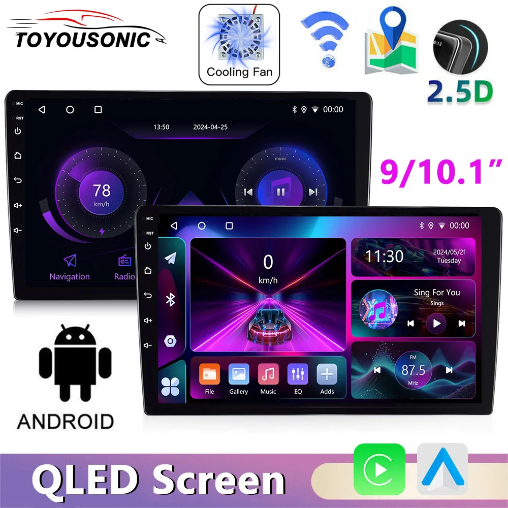 TOYOUSONIC 9/10inch Car Radio Multimedia Video Player Bluetooth WIFI GPS FM QLED Android Aotu Carplay 2 din Android Head Unit
TOYOUSONIC 9/10inch Car Radio Multimedia Video Player Bluetooth WIFI GPS FM QLED Android Aotu Carplay 2 din Android Head Unit
