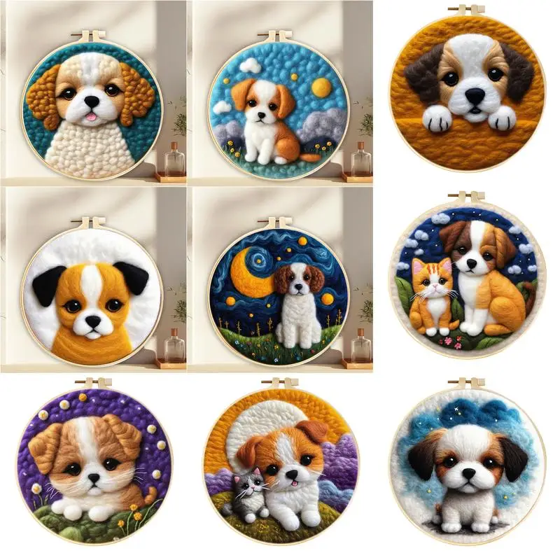 1 Pack Dog Pattern Wool Needle Felting Painting Starter Kit Felting Kit For Beginners Adult With Felting Pad Wool Roving Crafts
1 Pack Dog Pattern Wool Needle Felting Painting Starter Kit Felting Kit For Beginners Adult With Felting Pad Wool Roving Crafts