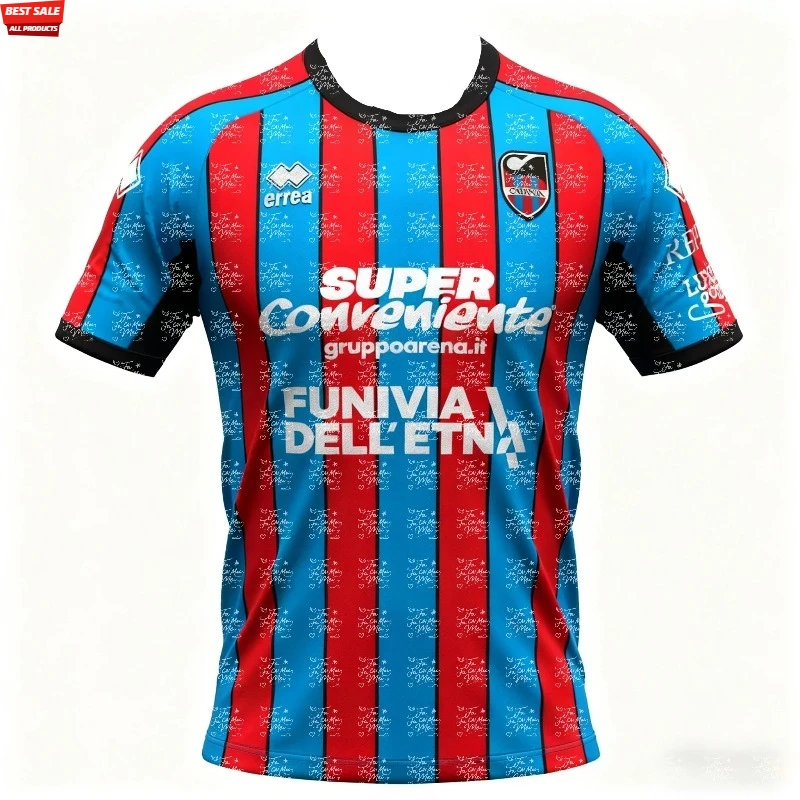 26-27 New Catania Fashion Style Top Football Shirt Sports Style 3D Digital Adult Parent Child Short Sleeve
26-27 New Catania Fashion Style Top Football Shirt Sports Style 3D Digital Adult Parent Child Short Sleeve