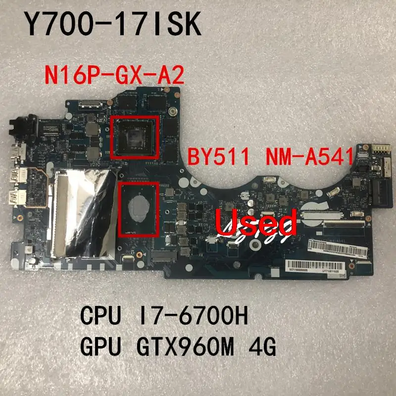 BY511 телефон для Lenovo ideapad Женская материнская плата для ноутбука NM-A541 GTX960M 4G Y700-17ISK 5B20K37628 5B20L80400
BY511 телефон для Lenovo ideapad Женская материнская плата для ноутбука NM-A541 GTX960M 4G Y700-17ISK 5B20K37628 5B20L80400